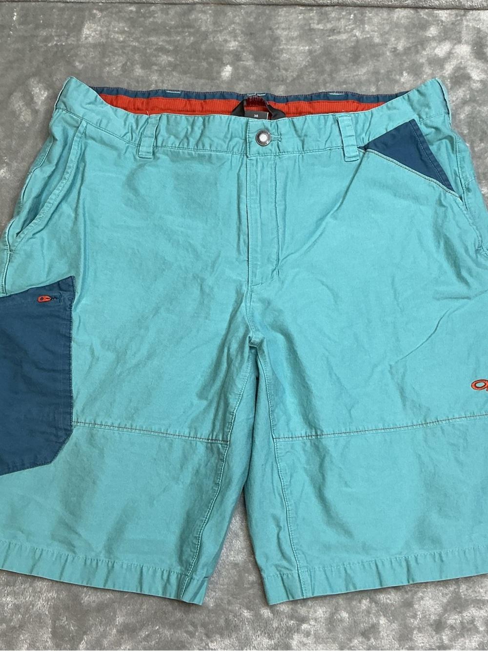 Outdoor Research Quarry Shorts Men’s 38 Cargo Teal Hiking 269213 rock climping